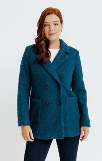 Manteau court col tailleur