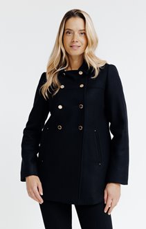 manteau à fermeture croisée