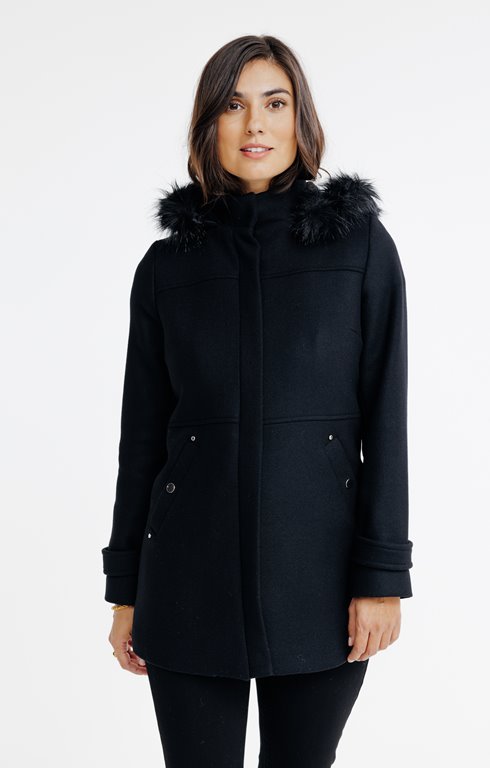 Manteau col montant