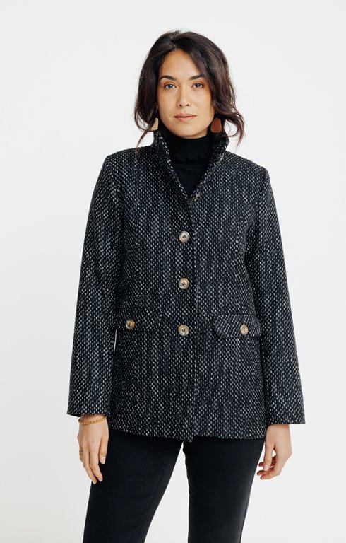 Manteau col montant