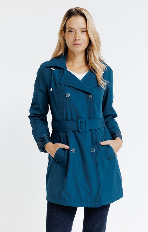 Trench avec double patte de boutonnage