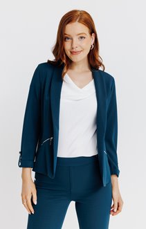 VESTE BLAZER AVEC COL CHÂLE 