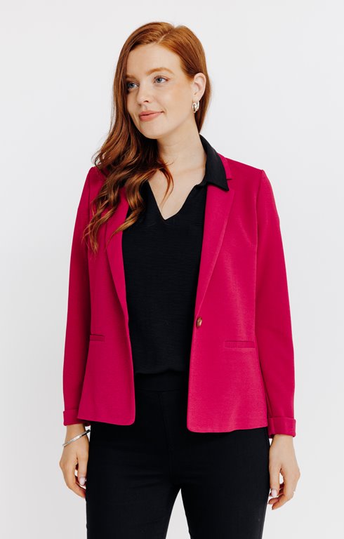 VESTE FORME BLAZER EN MAILLE 