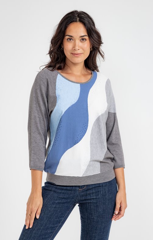 Pull color block 42 95 Armand Thiery