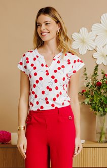 Tee-shirt imprimé cerises