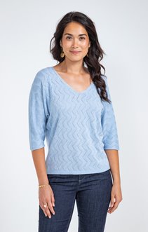 Pull maille brillante