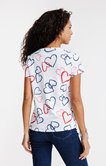 Tee-shirt imprimé coeurs
