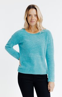 Pull maille chenille