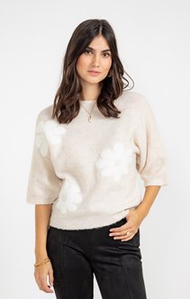 PULL JACQUARD FLEUR