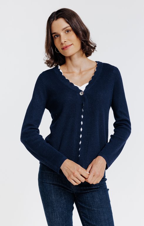 Cardigan col V