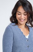 Cardigan festonné