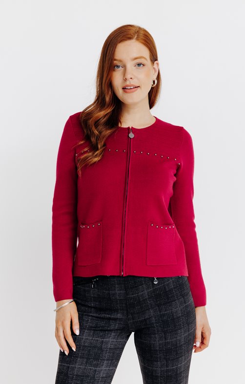 Cardigan zippé