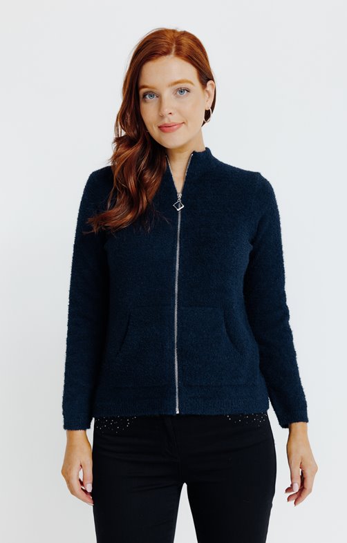 Cardigan zippé