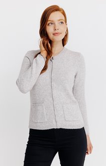 Cardigan zippé 