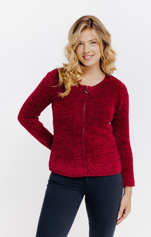 Cardigan zippé