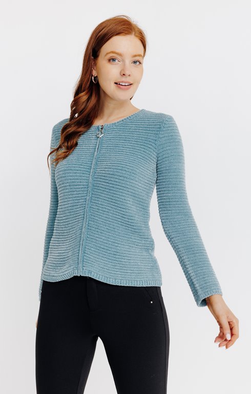 Cardigan zippé