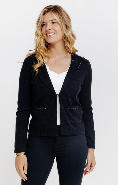 Cardigan col tailleur