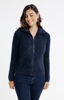 Cardigan col camionneur