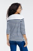 Tee-shirt rayé manches 3/4