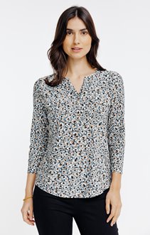 T-shirt imprimé manches 3/4