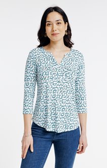 T-shirt imprimé manches 3/4