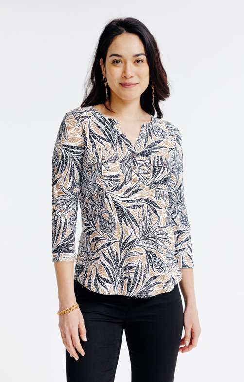 Tee-shirt imprimé manches 3/4