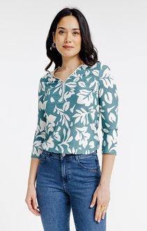 T-shirt imprimé manches 3/4