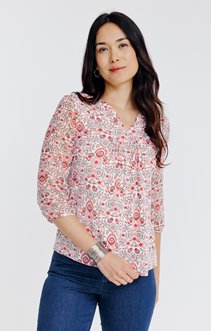 Tee-shirt imprimé manches 3/4