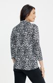 T-SHIRT MANCHES 3/4 MOTIF ANIMAL PLISSE
