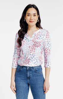 Tee-shirt imprimé manches 3/4