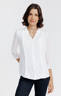 chemise unie bi-matière