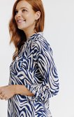 Tunique  col chemise imprimée zebre 