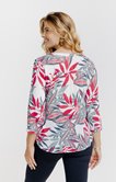 blouse imprimée feuillage  en viscose ec