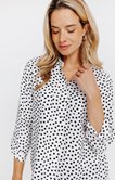 Chemise imprimée petits pois