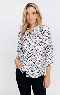 Chemise imprimée petits pois