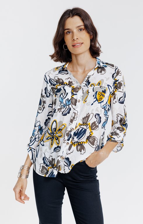 Chemise imprimée ludique 