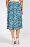 Jupe longue imprimée avec ceinture
