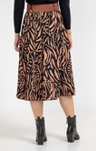 Jupe longue imprimée avec ceinture