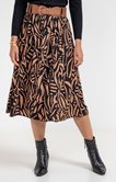 Jupe longue imprimée avec ceinture