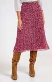 JUPE LONGUE IMPRIMEE DOUBLEE