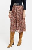 JUPE LONGUE IMPRIMEE AVEC CEINTURE 