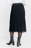 Jupe longue plissée doublée
