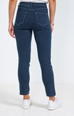 Pantalon 7/8 denim surteint détail bijou