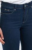 Pantalon 7/8 denim surteint détail bijou