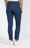 Pantalon 7/8 denim détail galon