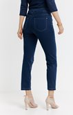 Pantalon 7/8 satin denim brut