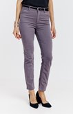 Pantalon 7/8 coton viscose avec ceinture