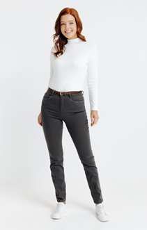 pantalon coton stretch détail clous