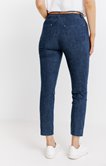 Pantalon 7/8 denim brut détail clou