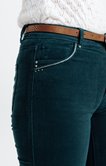 Pantalon velours clouté avec ceinture